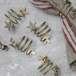 Nkuku Set of 4 Star Napkin Rings