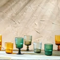 Nkuku Fali Amber Glass Tumbler - Elegant Drinkware for Home, Kitchen & Dining 5 Nkuku Fali Amber Glass Tumbler