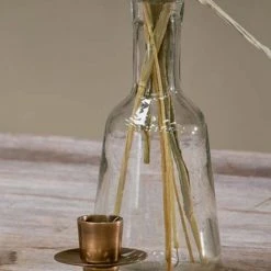 Nkuku Sirsa Tapered Glass Candlestick