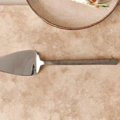 Nkuku Sirkali Cake Slice Brushed Silver