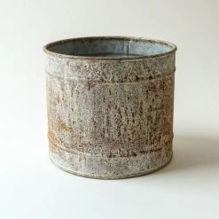Nkuku Abari Aged Zinc Pot - Large