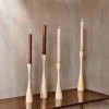 Nkuku Small Natural Mango Wood Candlestick