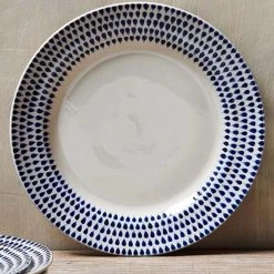 Nkuku Indigo Drop Dinner Plate