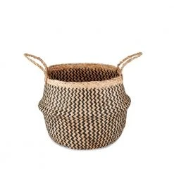 Nkuku Ekuri Basket In Black And Natural