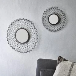 Nkuku Small Rust Arna Wire Mirror