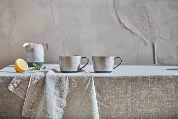 Nkuku Edo Glazed Grey Mug Small - Handcrafted Ceramic Mug for Coffee & Tea 3 Nkuku Edo Glazed Grey Mug Small