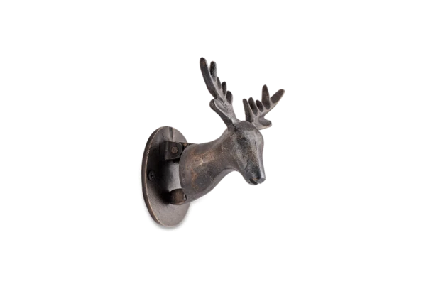 Nkuku Stag Door Knocker Black - Elegant & Durable Home Improvement Accessory 2 Nkuku Stag Door Knocker Black