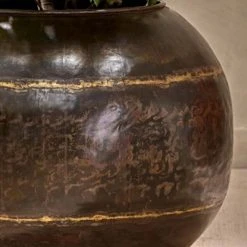 Nkuku Endo Reclaimed Iron Globe Planter