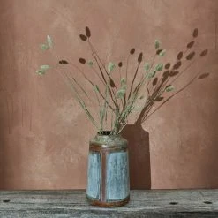 Nkuku Aged Zinc Straight Vase