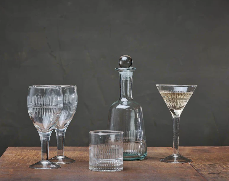 Nkuku Mila Cocktail Glass Clear - Elegant Drinkware for Home & Dining 1 Nkuku Mila Cocktail Glass Clear