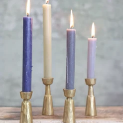 Nkuku Large Brushed Gold Jahi Candlestick