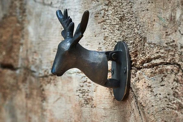 Nkuku Stag Door Knocker Black - Elegant & Durable Home Improvement Accessory 4 Nkuku Stag Door Knocker Black