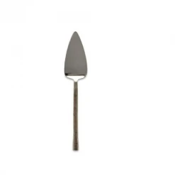 Nkuku Sirkali Cake Slice Brushed Silver