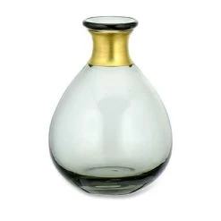 Nkuku Nkuku Miza Glass Vase Smoke