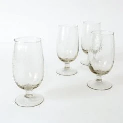 Nkuku Yala Hammered Glass - Set Of Four