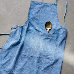Nkuku Washed Blue Abeto Apron