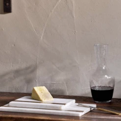 Nkuku Kasa White Rectangular Marble Serving Board Small