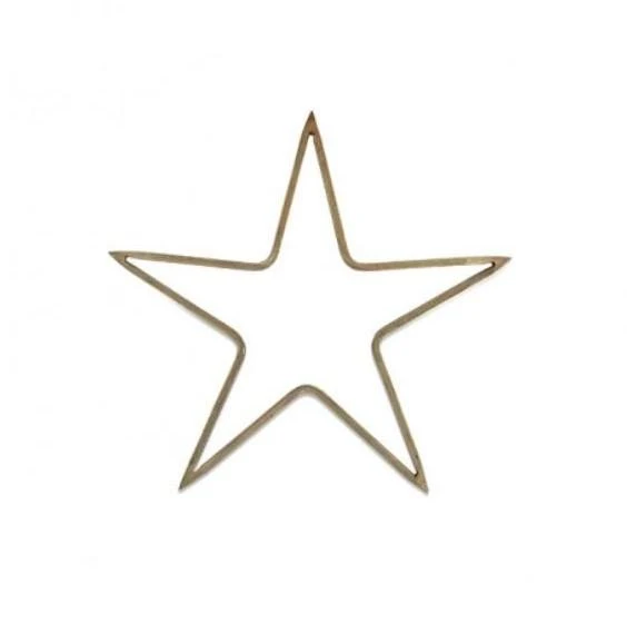 Nkuku Solid Brass Star Large - Elegant Room Decoration for Modern Homes 1 Nkuku Solid Brass Star Large