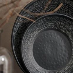 Nkuku Mahika Black Etched Bowl