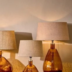 Nkuku Baba Glass Lamp Large Tall