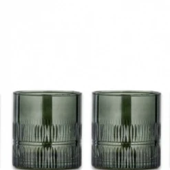 Nkuku Mila Tumbler Glass In Dark Emerald