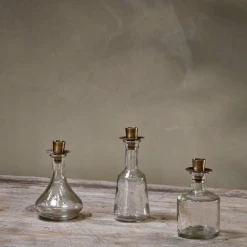 Nkuku Sirsa Glass Tapered Candlestick Clear - Elegant Room Decor 6 Nkuku Sirsa Glass Tapered Candlestick Clear