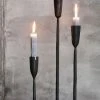 Nkuku MBATA Brass Candlestick Antique Black