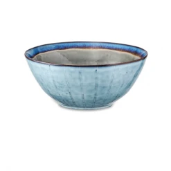 Nkuku Dakara Grey Navy Serving Bowl