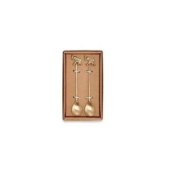 Nkuku Elephant Brass Spoons Set Of 2