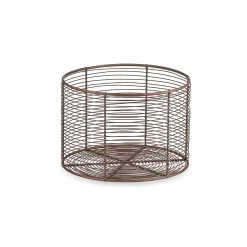 Nkuku Inkollu Aged Brass Basket Bowl Medium