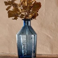 Nkuku Zaani Indigo Glass Vase Medium