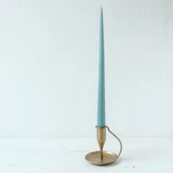 Nkuku Ada Iron Candlestick - Antique Brass
