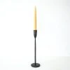 Nkuku Mbata Antique Black Candlestick Medium