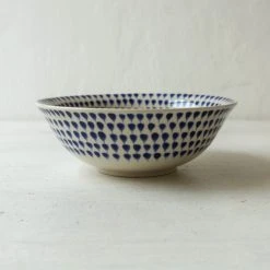 Nkuku Indigo Drop Cereal Bowl - Handcrafted Ceramic Tableware for Breakfast & Snacks 4 Nkuku Indigo Drop Cereal Bowl