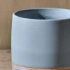 Nkuku Enesta Line Mug In Dusty Blue