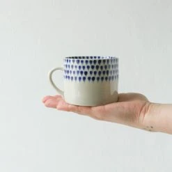 Nkuku Drop Ceramic Mug - Small Indigo