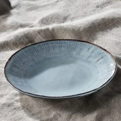 Nkuku Dusty Blue Malia Side Plate - One Size