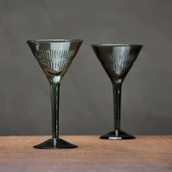 Nkuku Mila Cocktail Glass Emerald