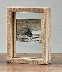 Nkuku Wooden Glass Picture Box Small