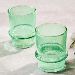 Nkuku Kaneti Bubble Tumbler - Aqua - Set Of 4