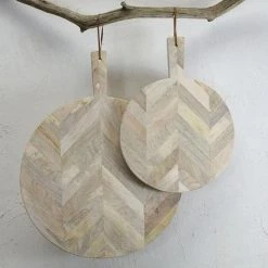 Nkuku Large Herringbone Pizza Board