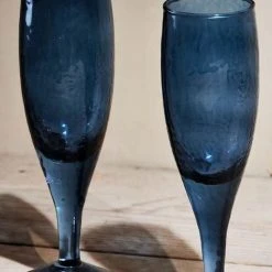 Nkuku Yala Hammered Champagne Glass Set Of 4