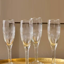 Nkuku Mila Champagne Flute In Set Of 4
