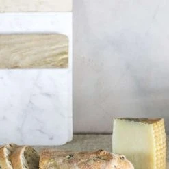 Nkuku White Marble Mango Wood Bwari Long Board Small