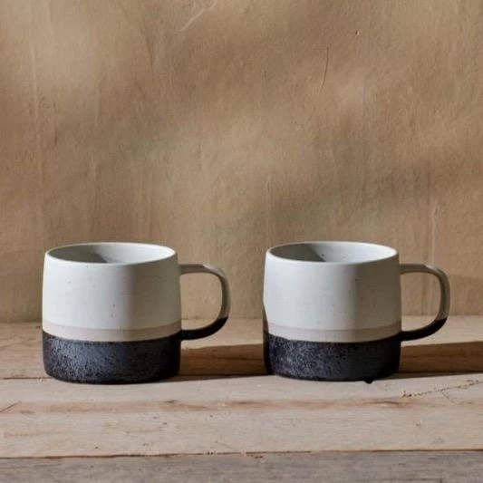 Nkuku Enesta Dipped Mug Cream - Elegant Ceramic Coffee Mug for Home & Kitchen 3 Nkuku Enesta Dipped Mug Cream