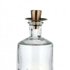 Nkuku Sirsa Wide Glass Candlestick