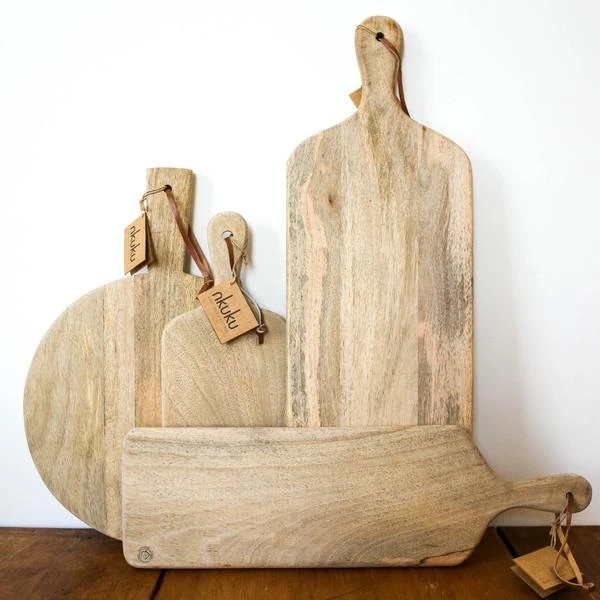 Nkuku Chunni Mango Chopping Board Small - Eco-Friendly Kitchen Essential 1 Nkuku Chunni Mango Chopping Board Small