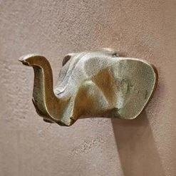 Nkuku Brass Elephant Hook