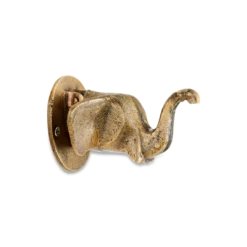Nkuku Elephant Door Knocker Antique Brass