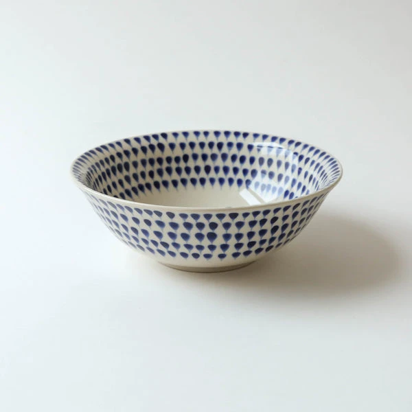 Nkuku Indigo Drop Cereal Bowl - Handcrafted Ceramic Tableware for Breakfast & Snacks 3 Nkuku Indigo Drop Cereal Bowl